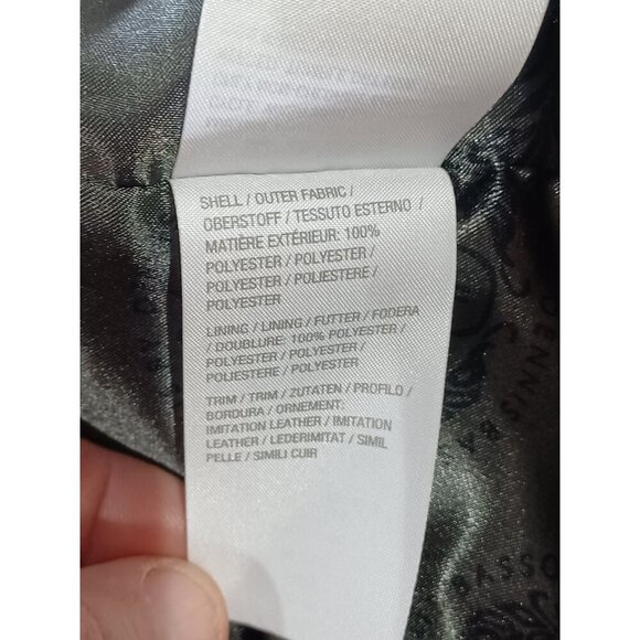 Dennis Basso Womens Leopard Print Hooded Jacket M Black Polyester 35" From Top - Picture 5 of 8